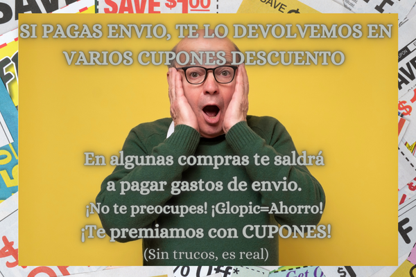 Si pagas envio te lo devolvemos en vales