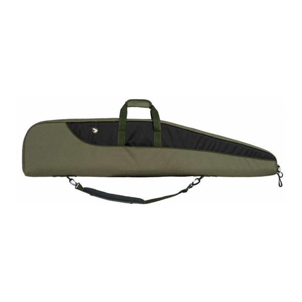 Funda carabina con visor foam verde/negra, 125 x 27 cm